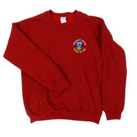 Download Lightweight Red Crew Neck - Product View